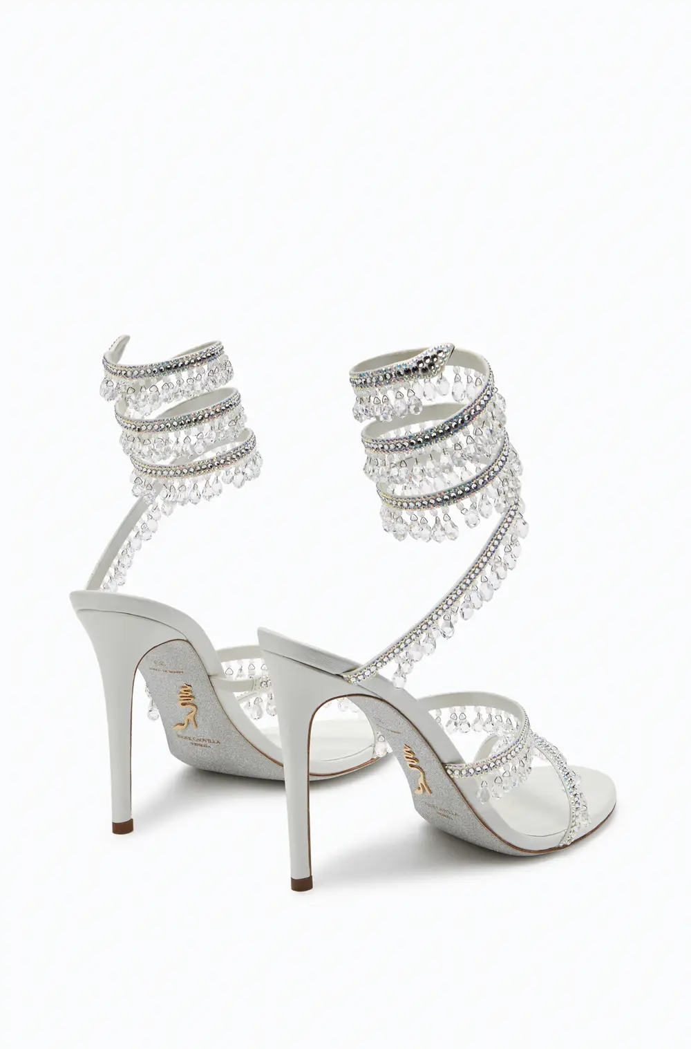 Rene Caovilla Chandelier Ivory Sandal 105
