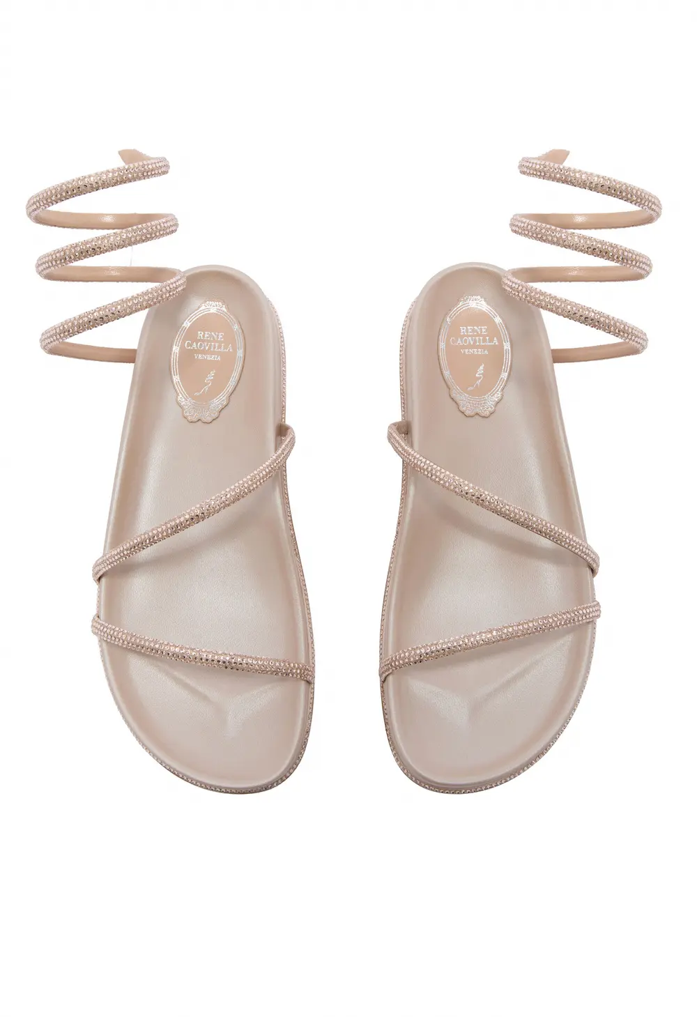 Rene Caovilla GISELE NUDE FLATFORM SANDAL 20