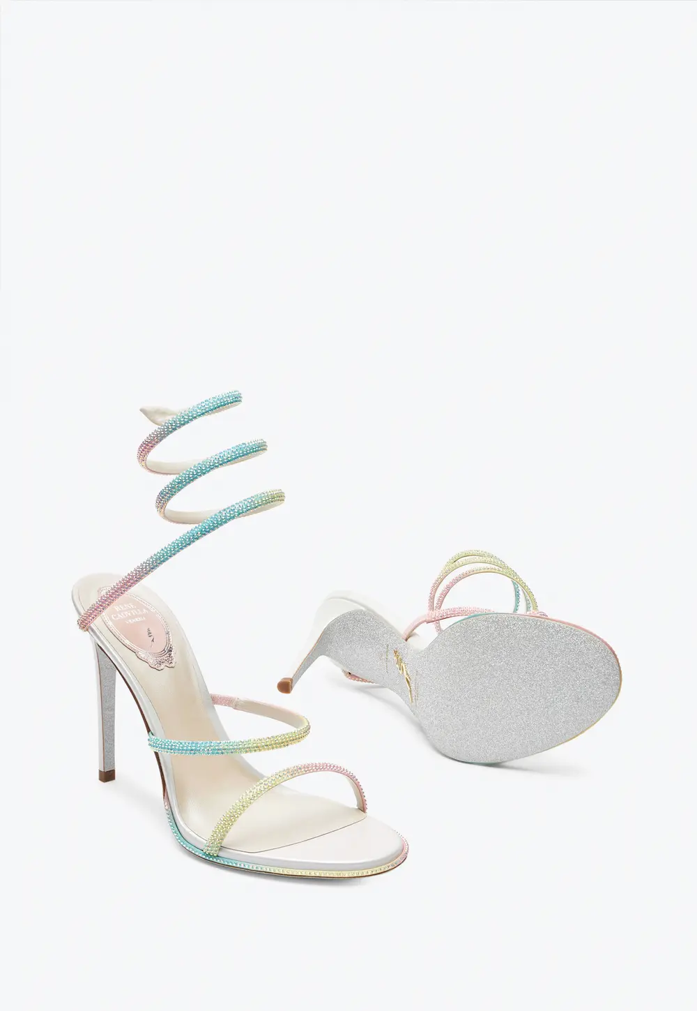 Rene Caovilla Cleo Burano Sandal With Crystals 105