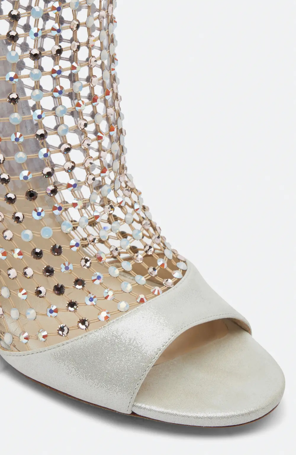 Rene Caovilla Ivory Stiletto Heel Sandals Galaxia 105