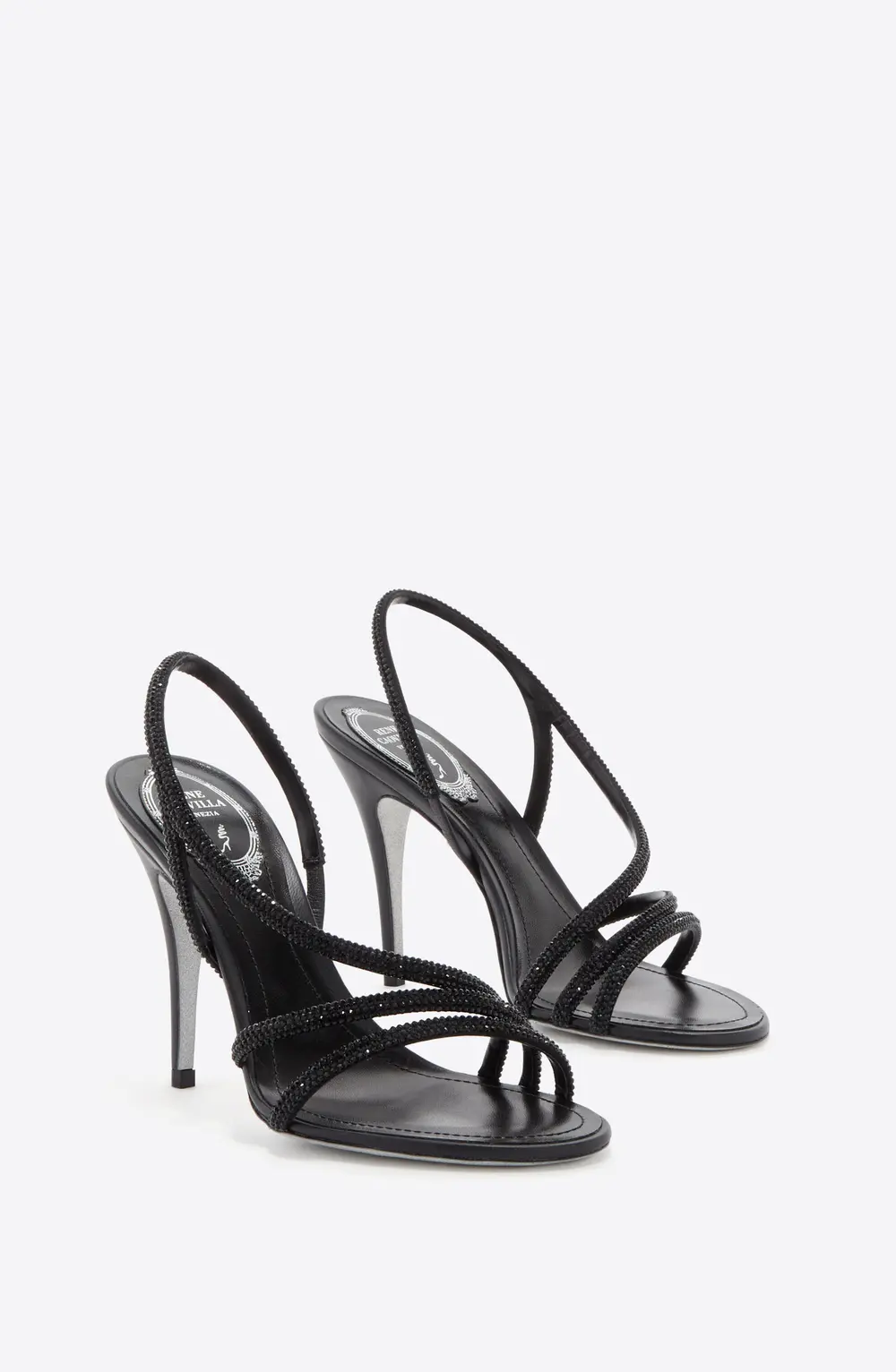 Rene Caovilla ERIN BLACK SANDAL 100