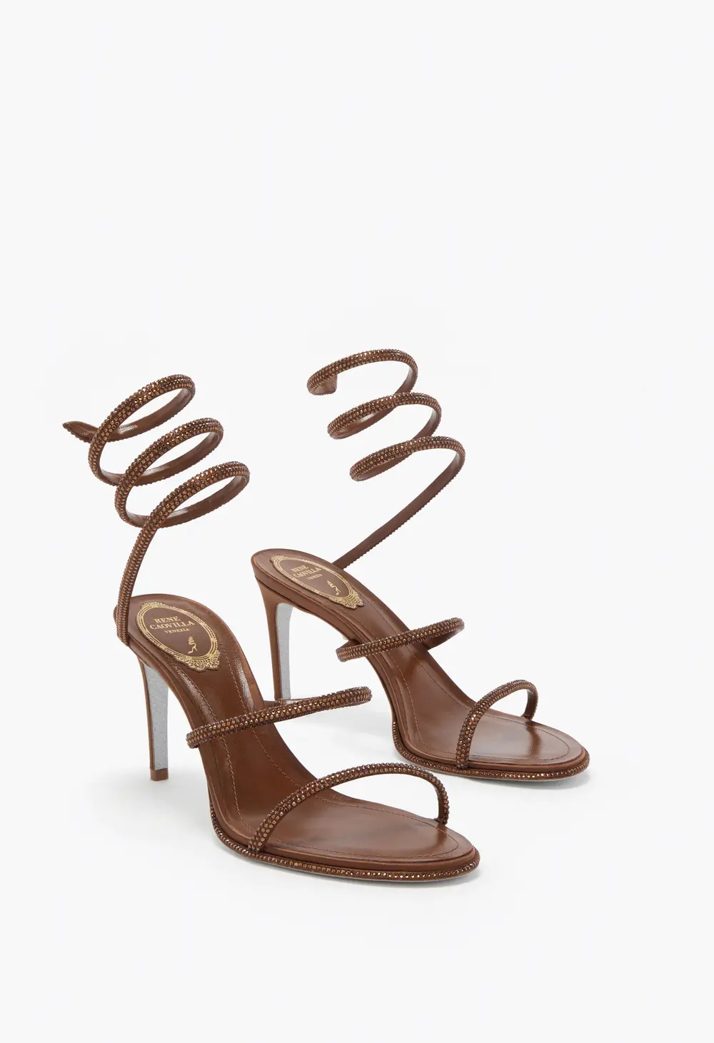 Rene Caovilla CLEO BROWN SANDAL 80