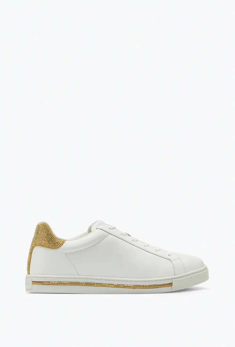 Rene Caovilla Xtra Crystal White-Gold Sneaker 15