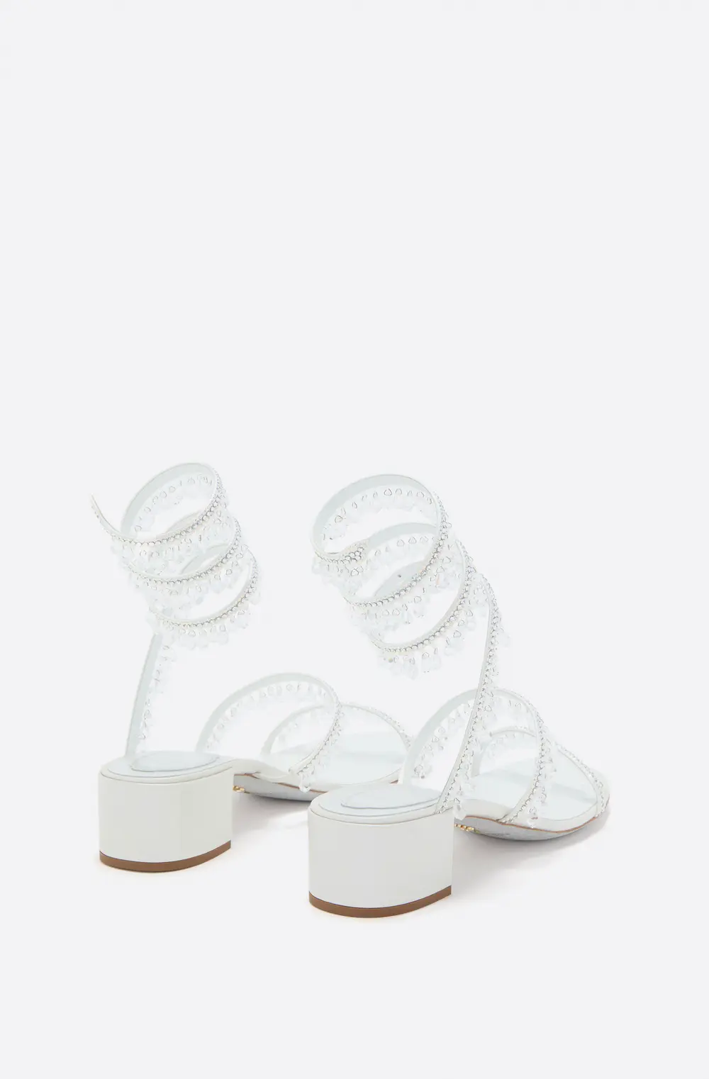 Rene Caovilla CHANDELIER WHITE SANDAL 40