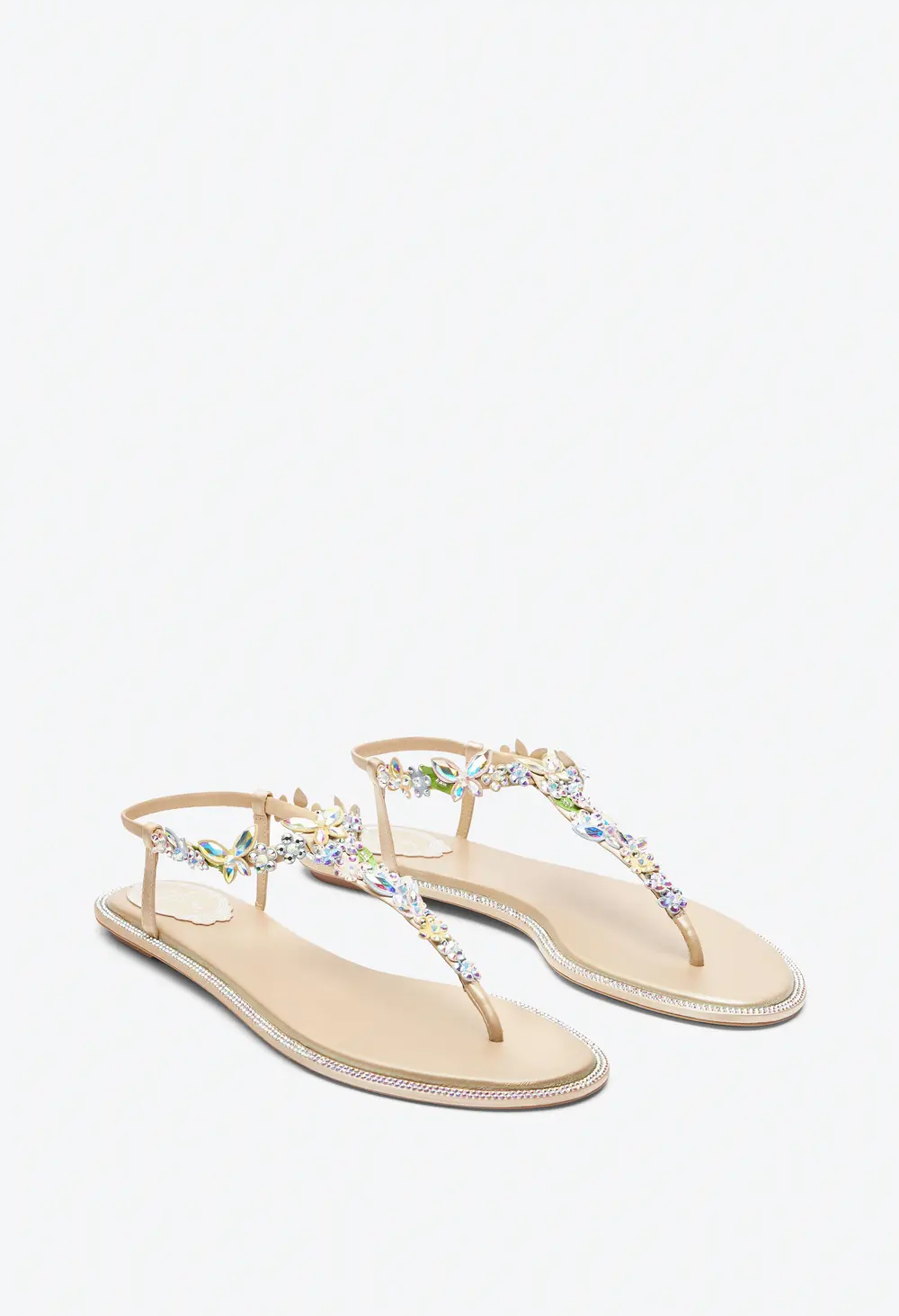 Rene Caovilla Eden Nude Thong Sandal 10