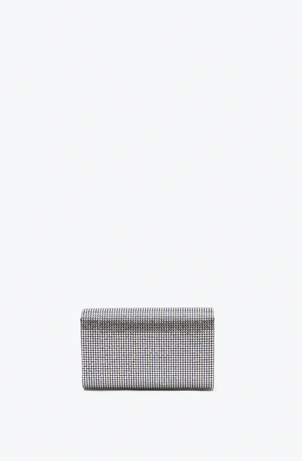 Rene Caovilla Aida Blue Clutch With All-Over Crystals