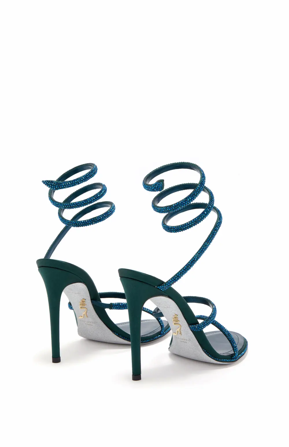 Rene Caovilla CLEO TEAL SANDAL 105