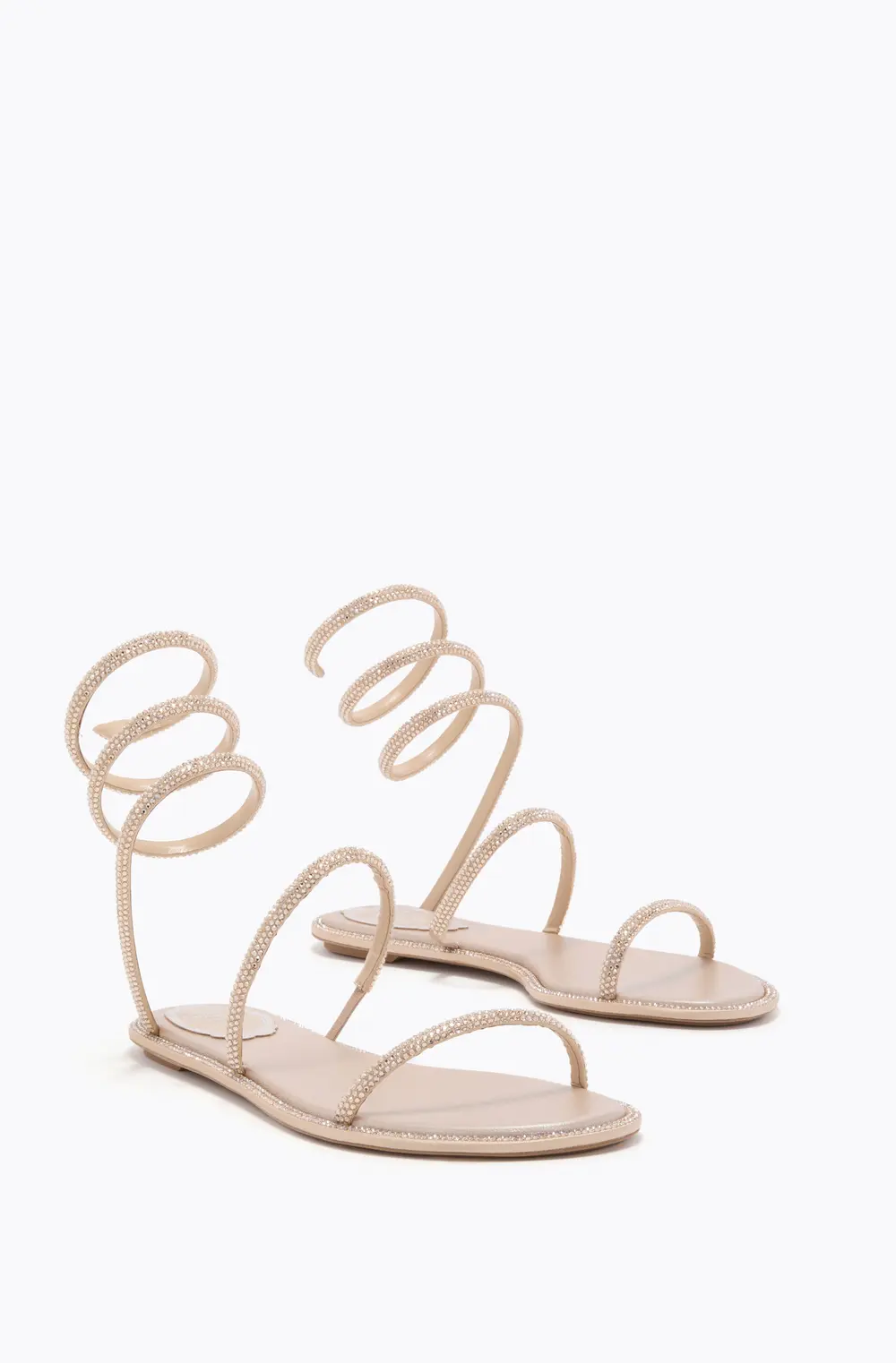 Rene Caovilla CLEO GOLD FLAT SANDAL 10