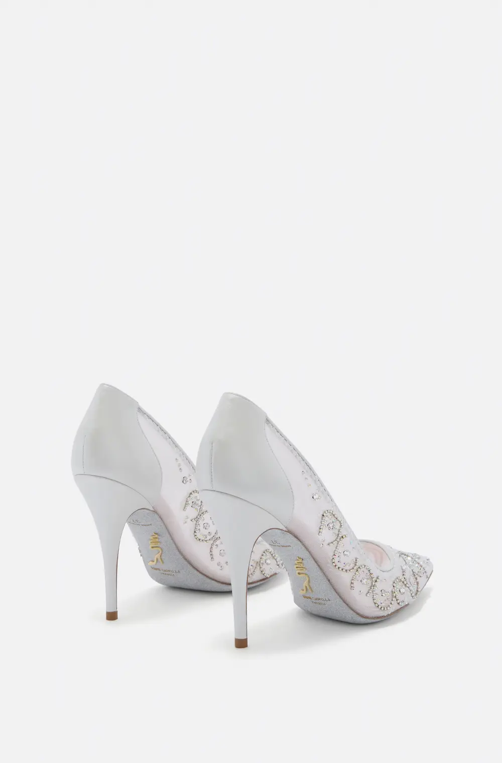 Rene Caovilla JAHANARA WHITE PUMP 100