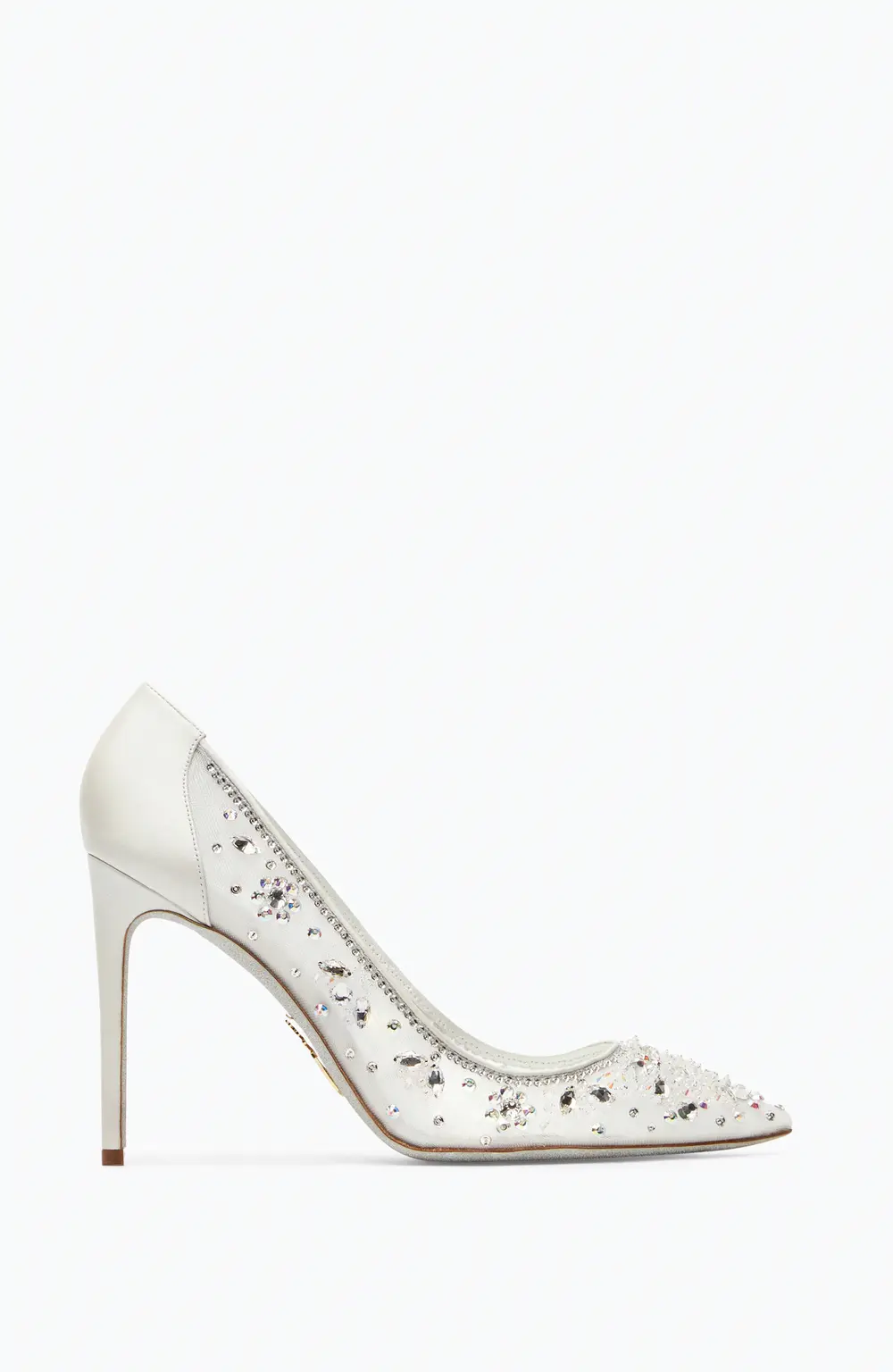 Rene Caovilla Cinderella White Pump 105