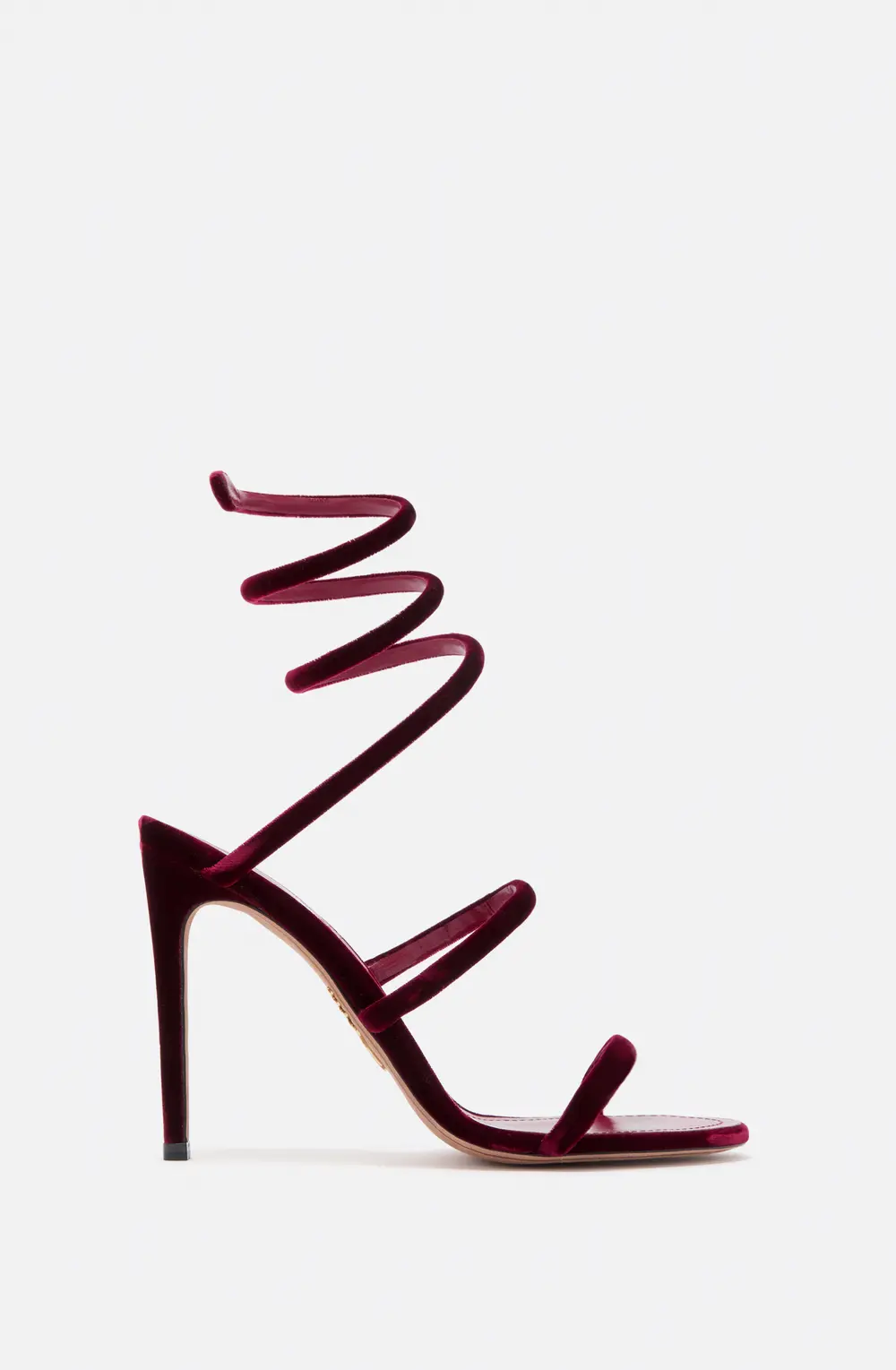 Rene Caovilla CLEO RUBY VELVET SANDAL 105