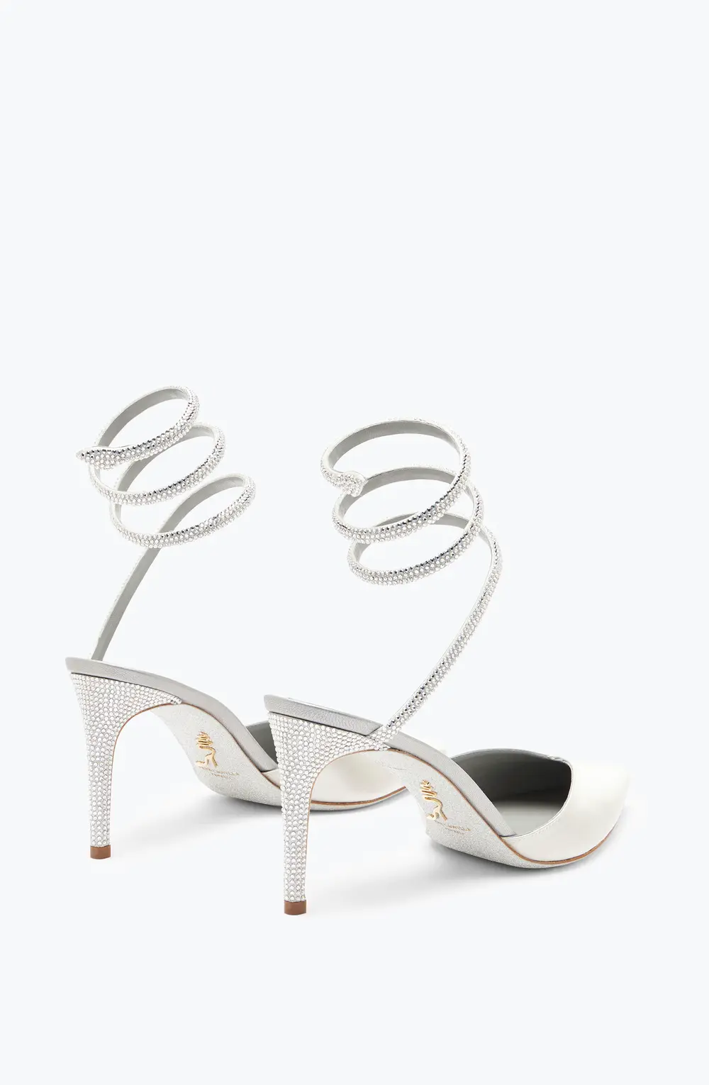 Rene Caovilla Cleo Grey Pump 80