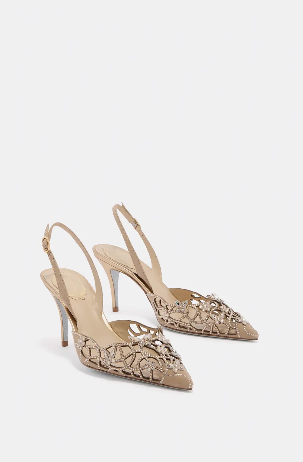 Rene Caovilla EDEN GOLD SLINGBACK 80