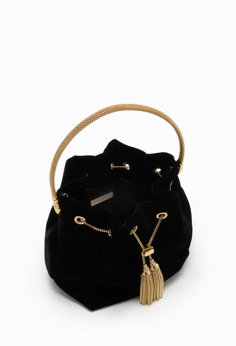 Rene Caovilla DEVA BLACK VELVET MINI BAG