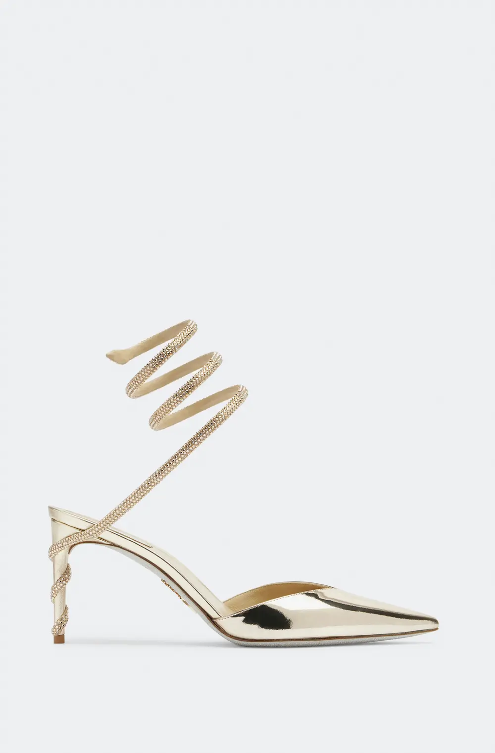 Rene Caovilla Margot Gold Pump 80
