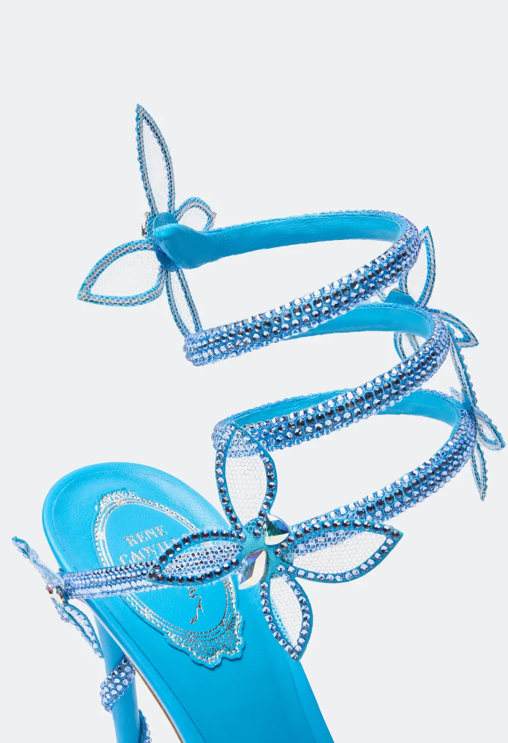 Rene Caovilla Margot Turquoise Butterfly Sandal 105