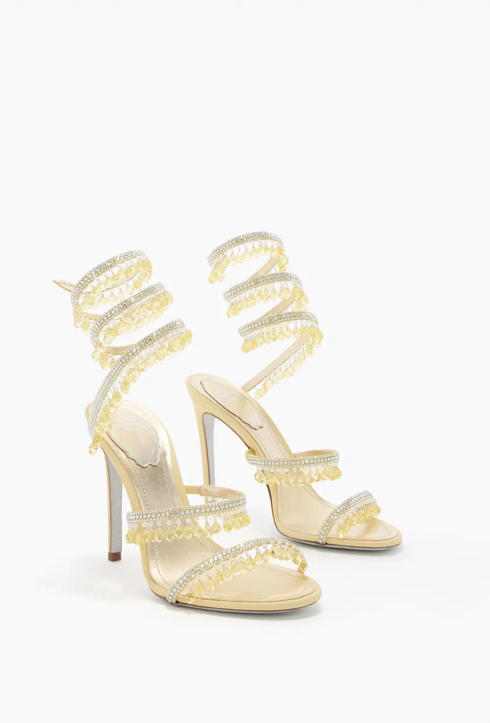 Rene Caovilla CHANDELIER BUTTER YELLOW SANDAL 105