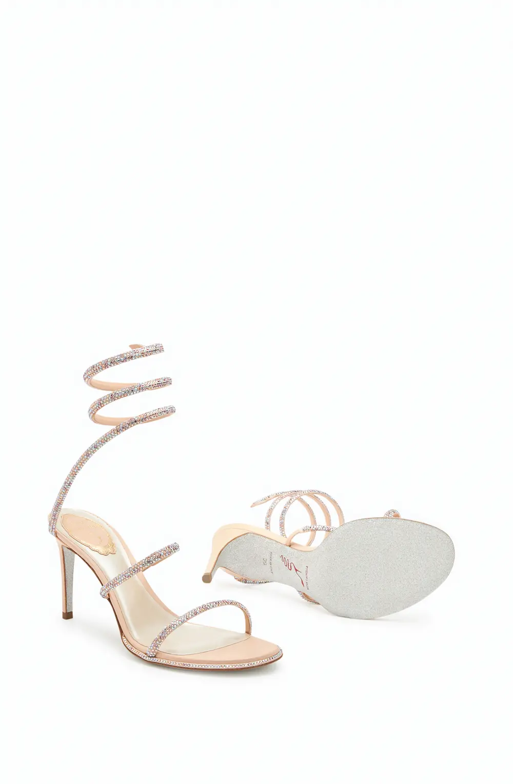 Rene Caovilla Cleo Pink Sandal 80