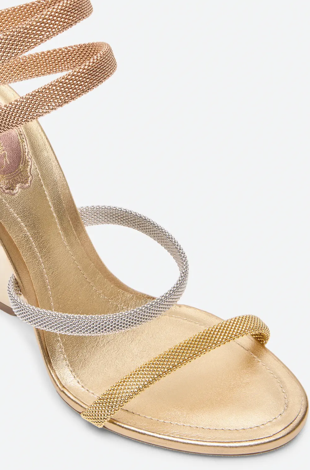 Rene Caovilla Trigold Symphony Three-Toned Sandal 105