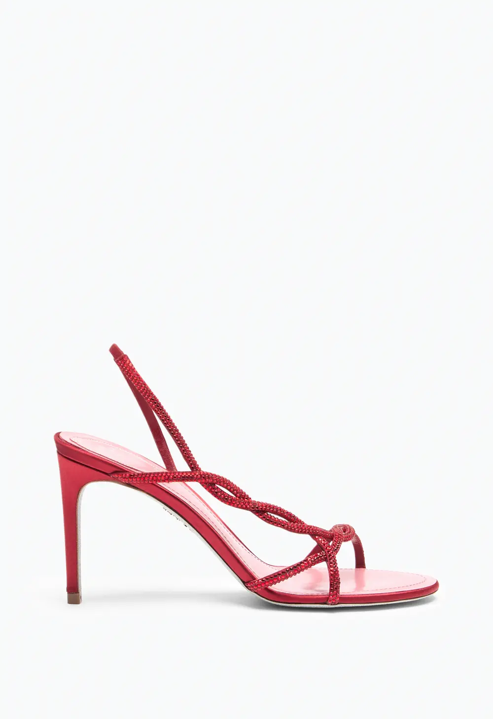 Rene Caovilla BRAID RED SANDAL 80