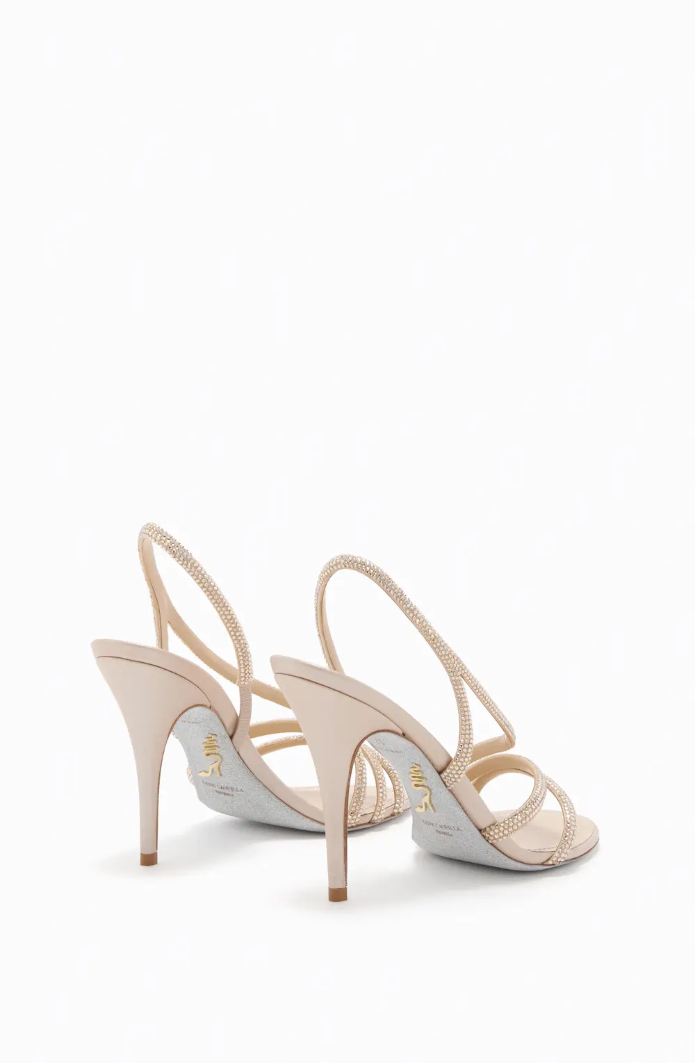 Rene Caovilla ERIN GOLD SANDAL 100