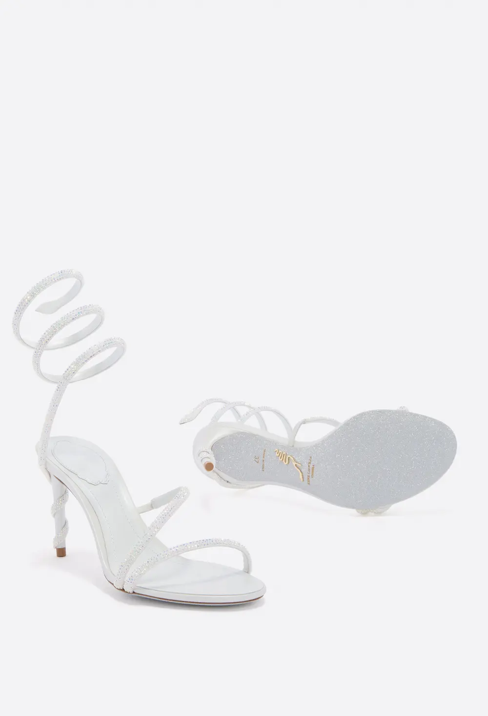Rene Caovilla MARGOT WHITE SANDAL 80