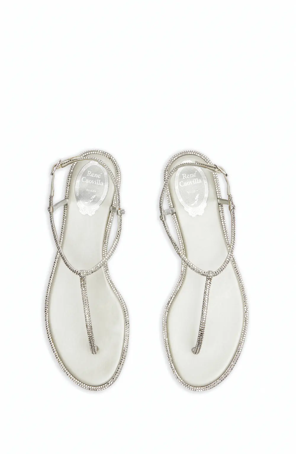 Rene Caovilla Flat Flip Flops Diana
