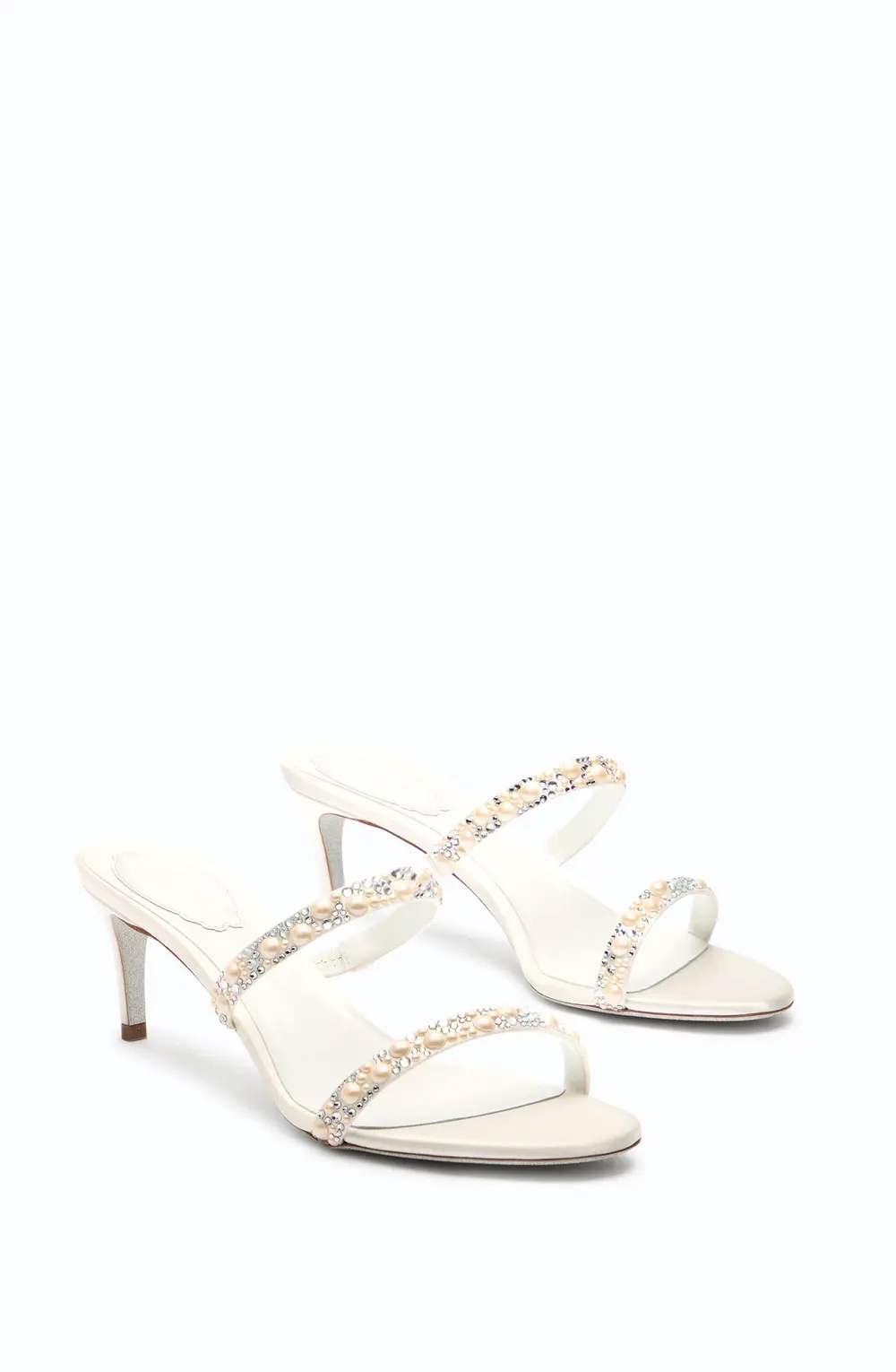 Rene Caovilla PEARL WHITE MULE 60