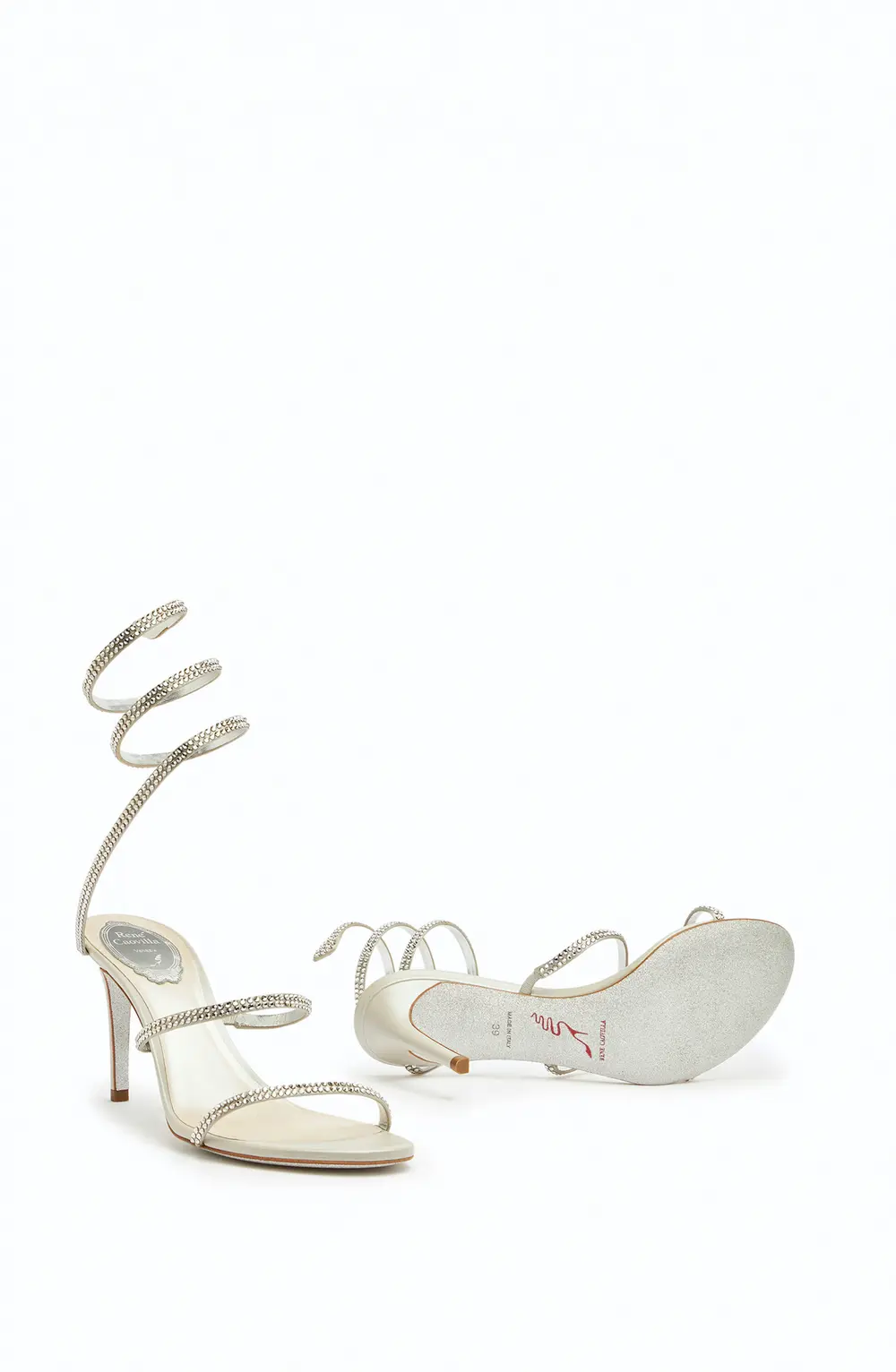 Rene Caovilla Cleo Grey Sandal 80