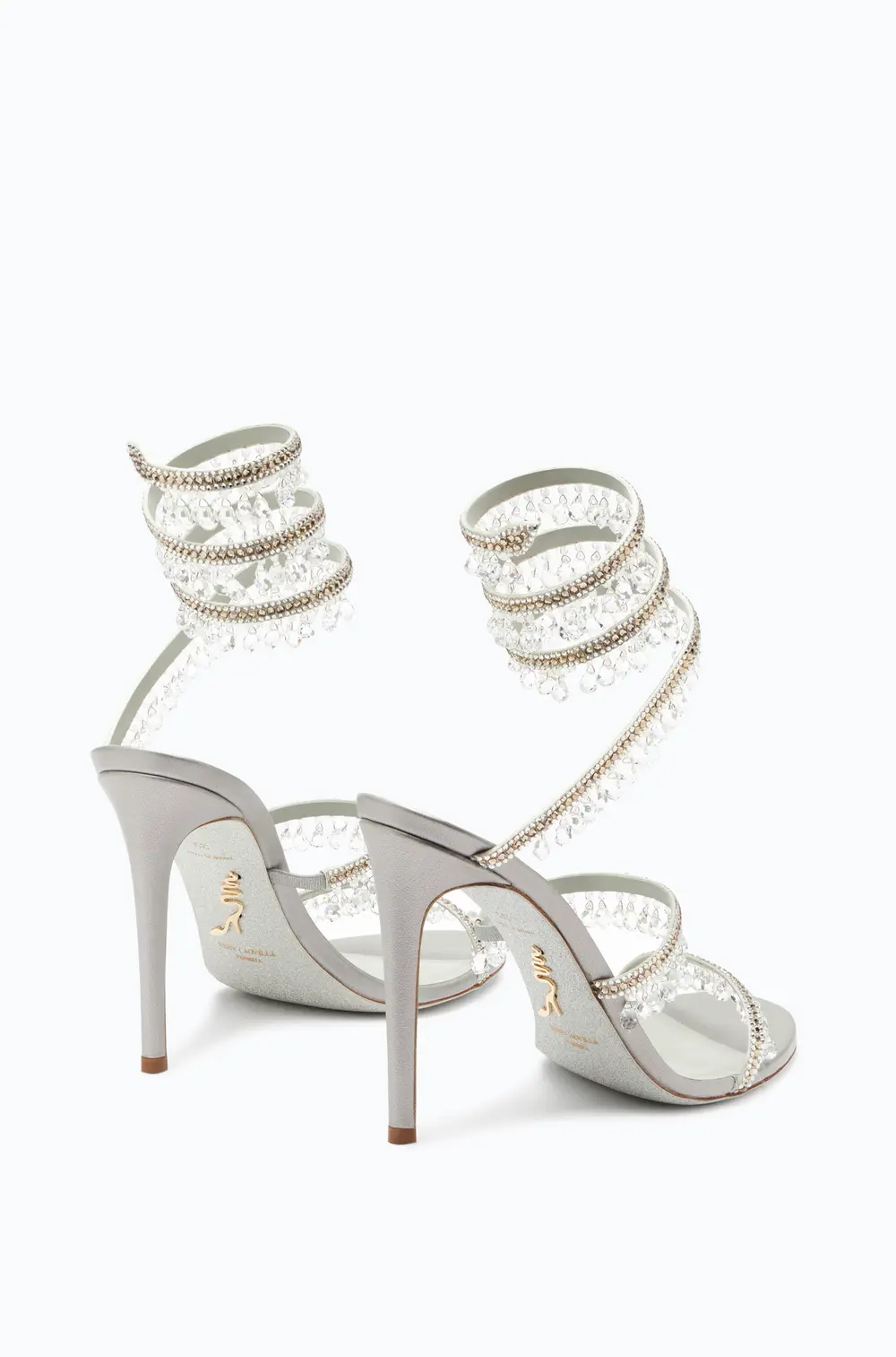 Rene Caovilla CHANDELIER SILVER SANDAL 105