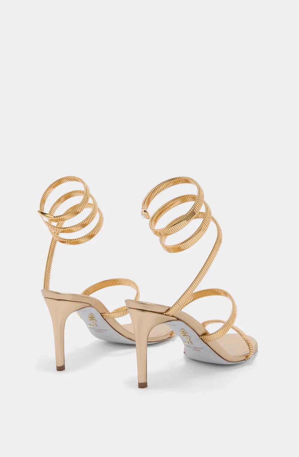 Rene Caovilla JUNIPER GOLD SANDAL 80