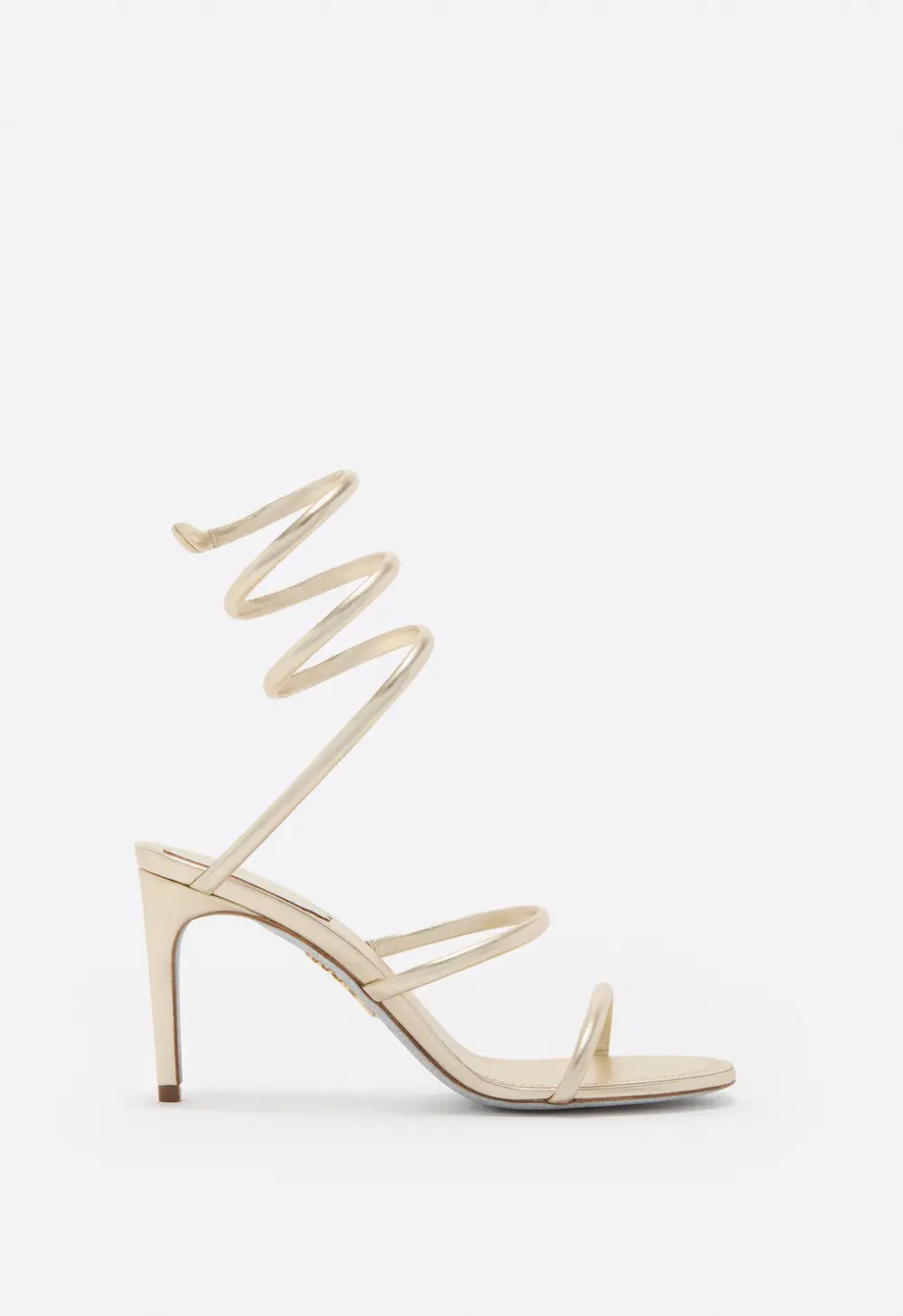 Rene Caovilla CLEO METALLIC BUTTER YELLOW SANDAL 80