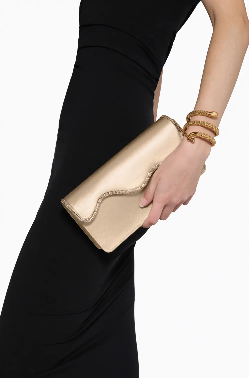 Rene Caovilla ONDA GOLD CLUTCH