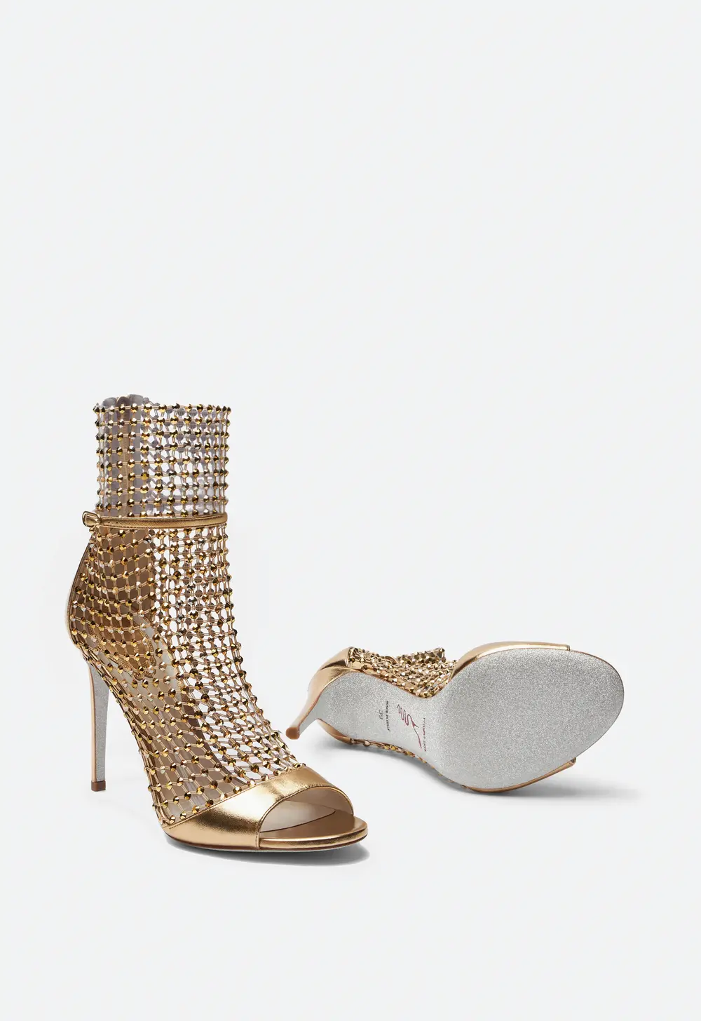 Rene Caovilla Galaxia Gold Sandal 105