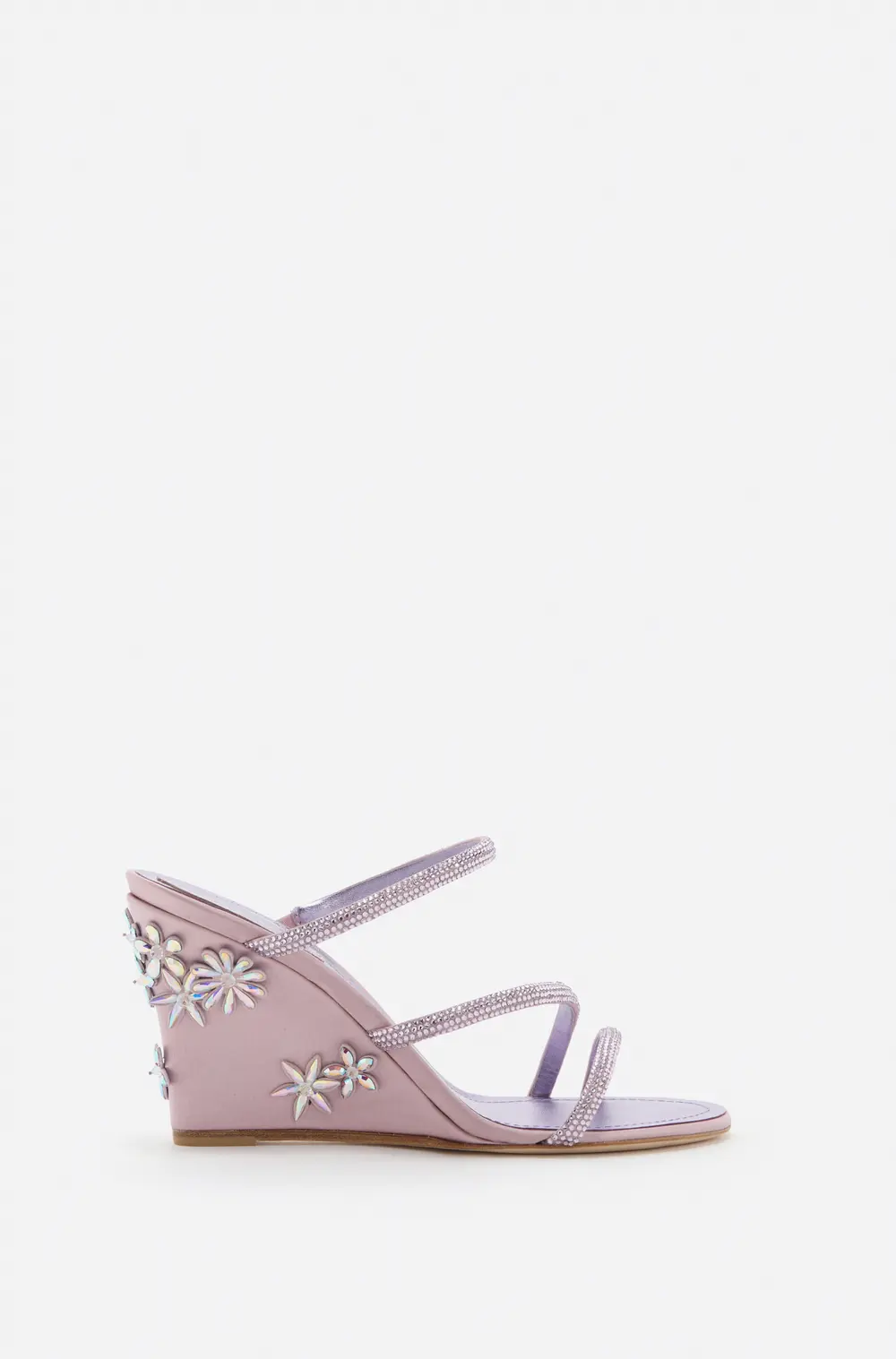 Rene Caovilla EVA LILAC WEDGE SANDAL 80