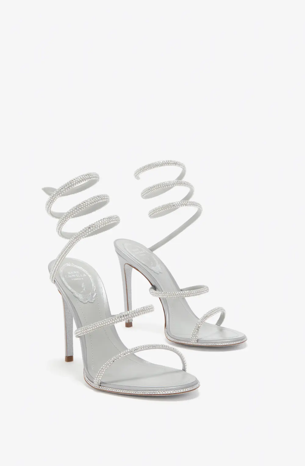 Rene Caovilla CLEO SILVER SANDAL 105