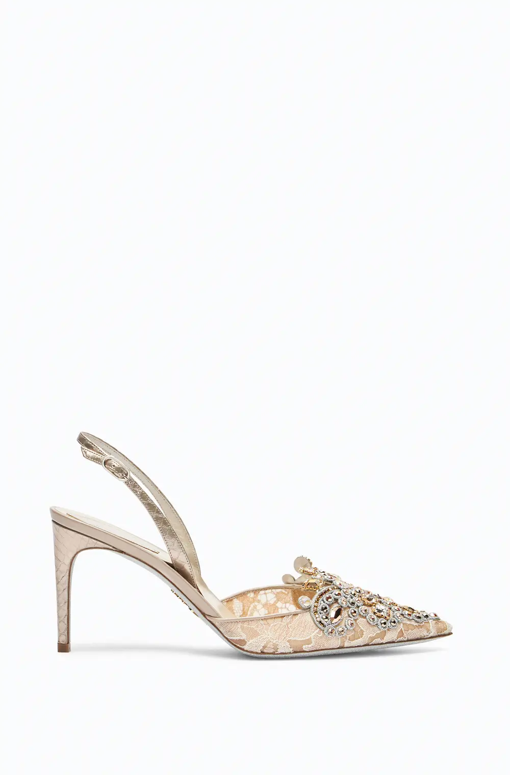 Rene Caovilla VENEZIANA CHAMPAGNE SLINGBACK 80