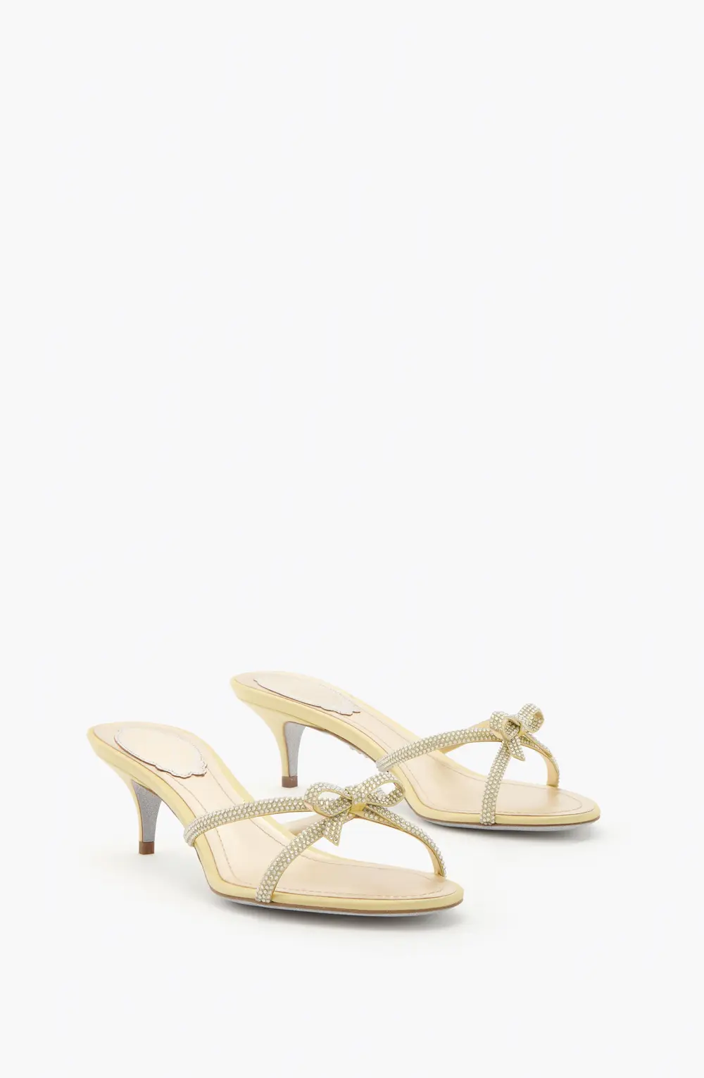 Rene Caovilla LYNETTE BUTTER YELLOW MULE 50