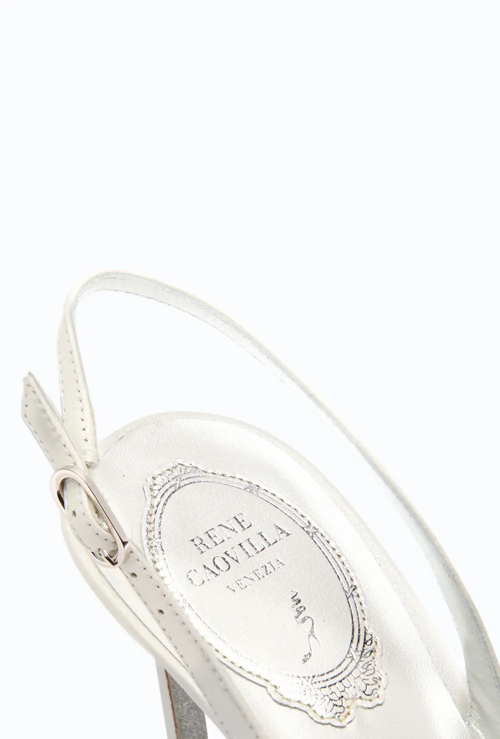 Rene Caovilla BLOOM WHITE SLINGBACK 80