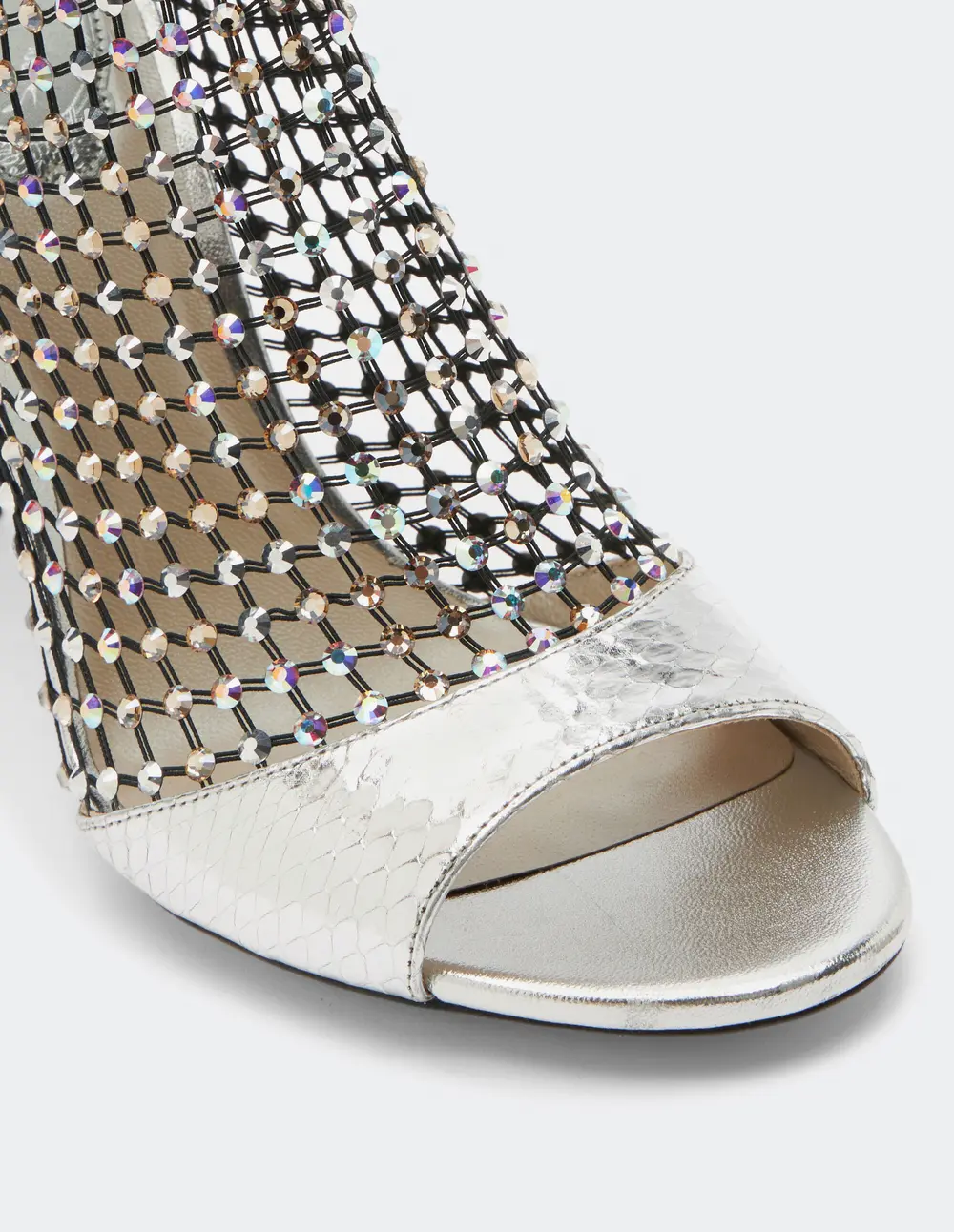 Rene Caovilla Galaxia Silver Sandal 105