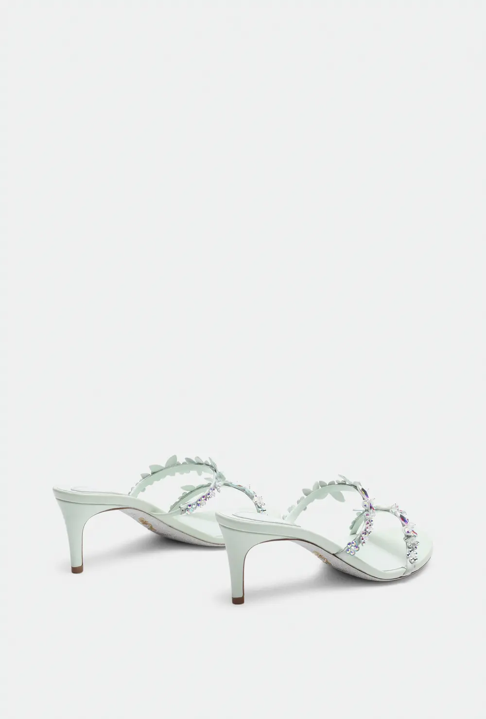 Rene Caovilla Eden Green Mint Mule 60