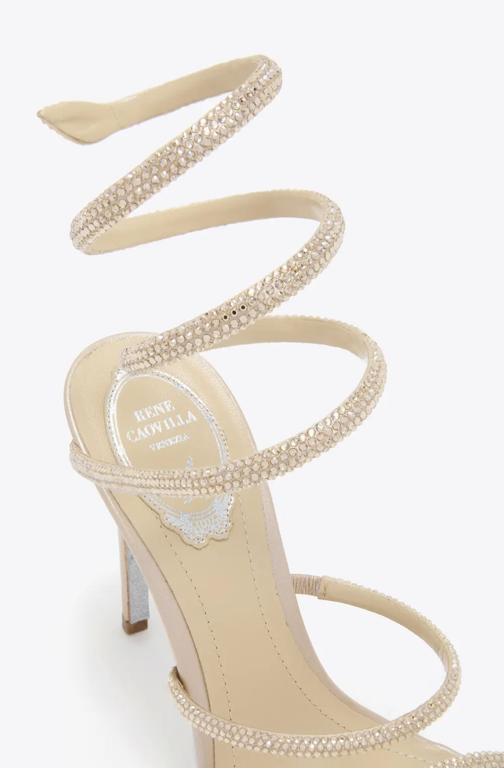 Rene Caovilla CLEO CHAMPAGNE SANDAL 105