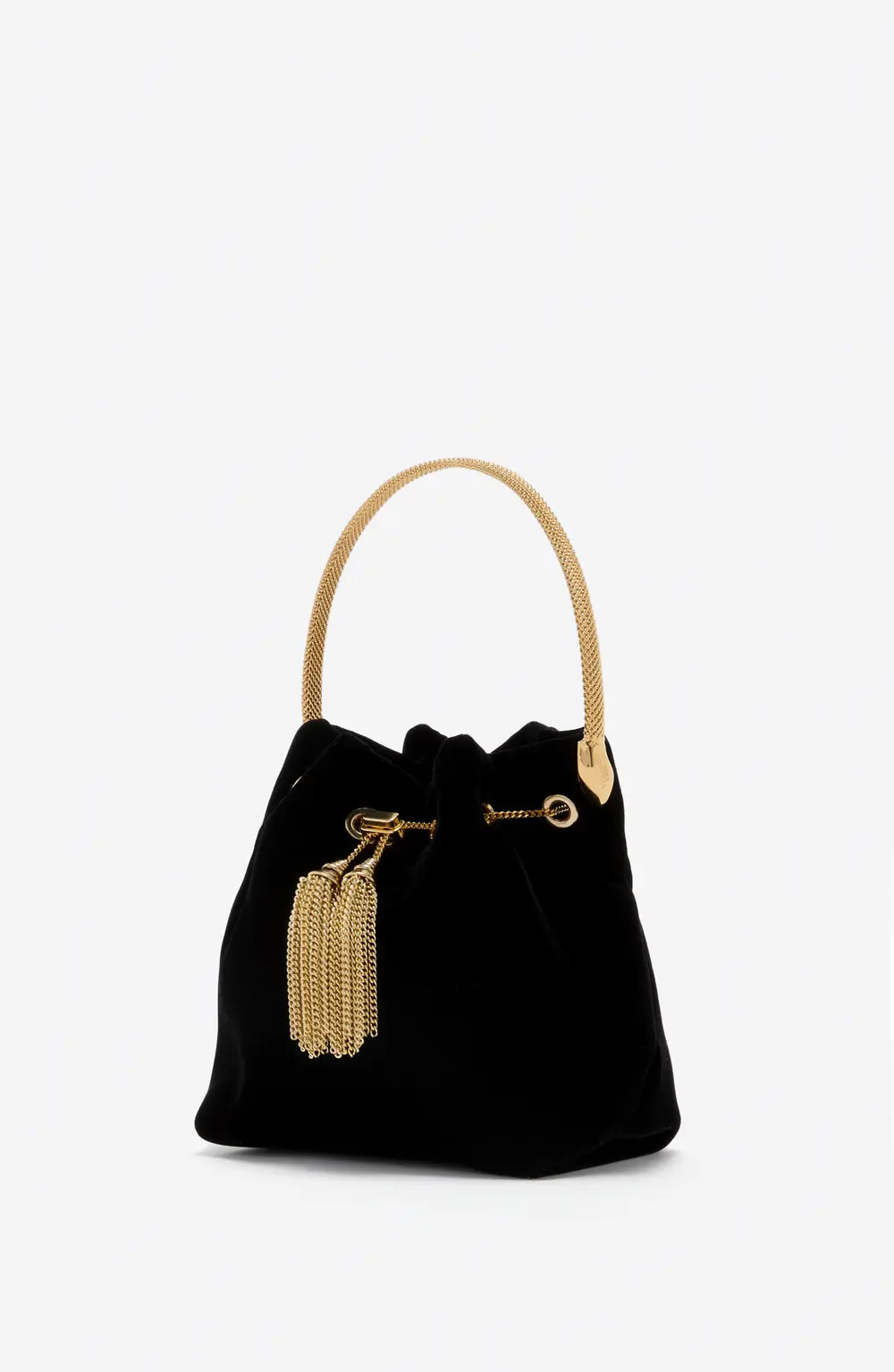 Rene Caovilla DEVA BLACK VELVET MINI BAG