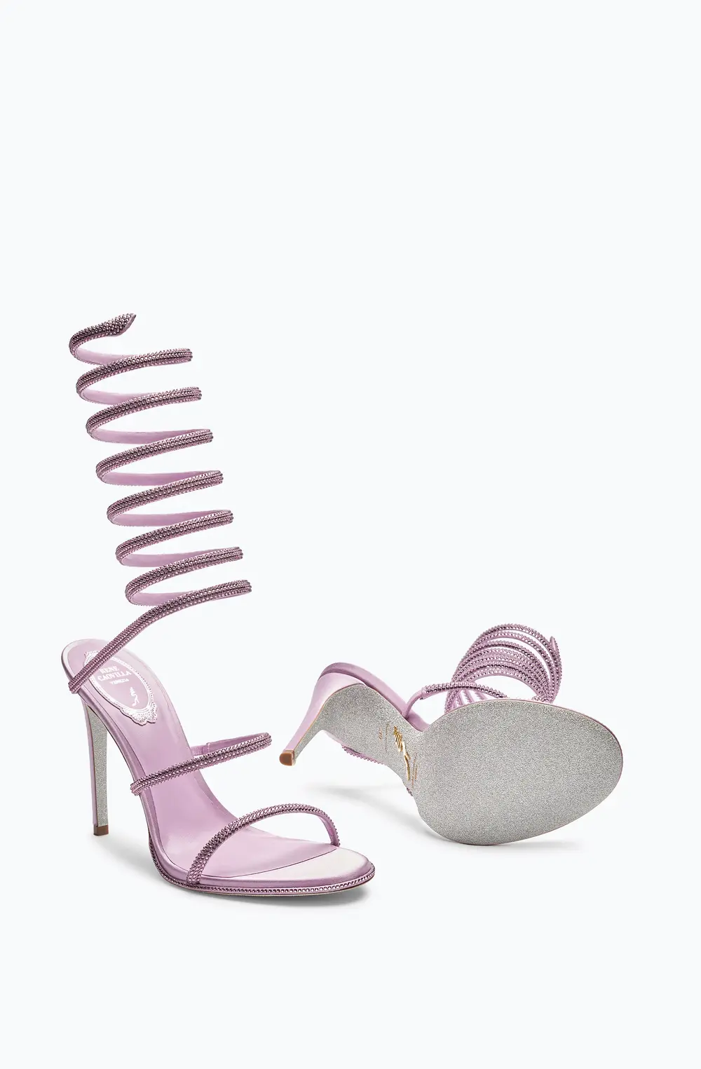 Rene Caovilla Super Cleo Lilac Sandal 105
