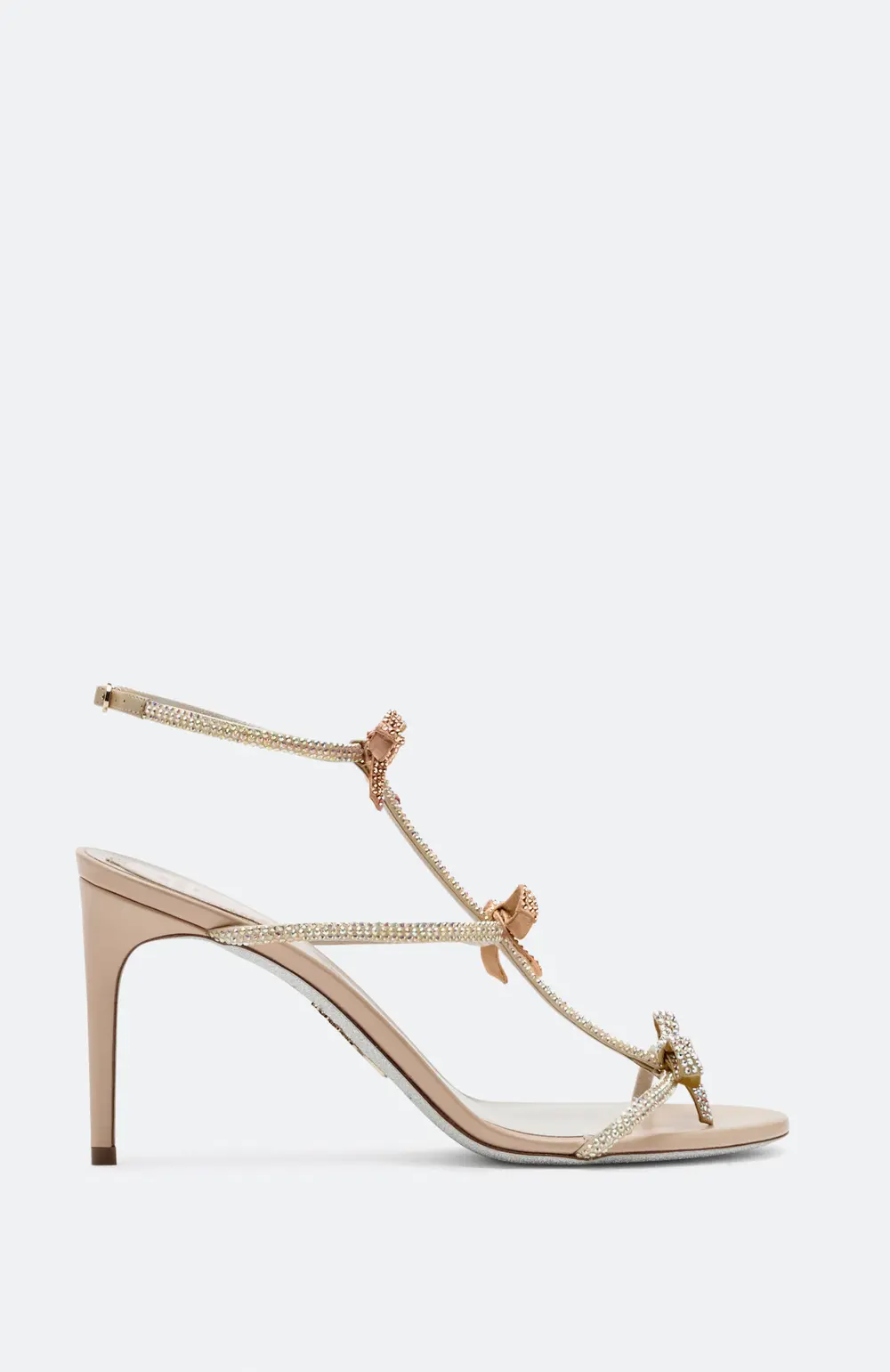 Rene Caovilla Caterina Gold Sandal 80