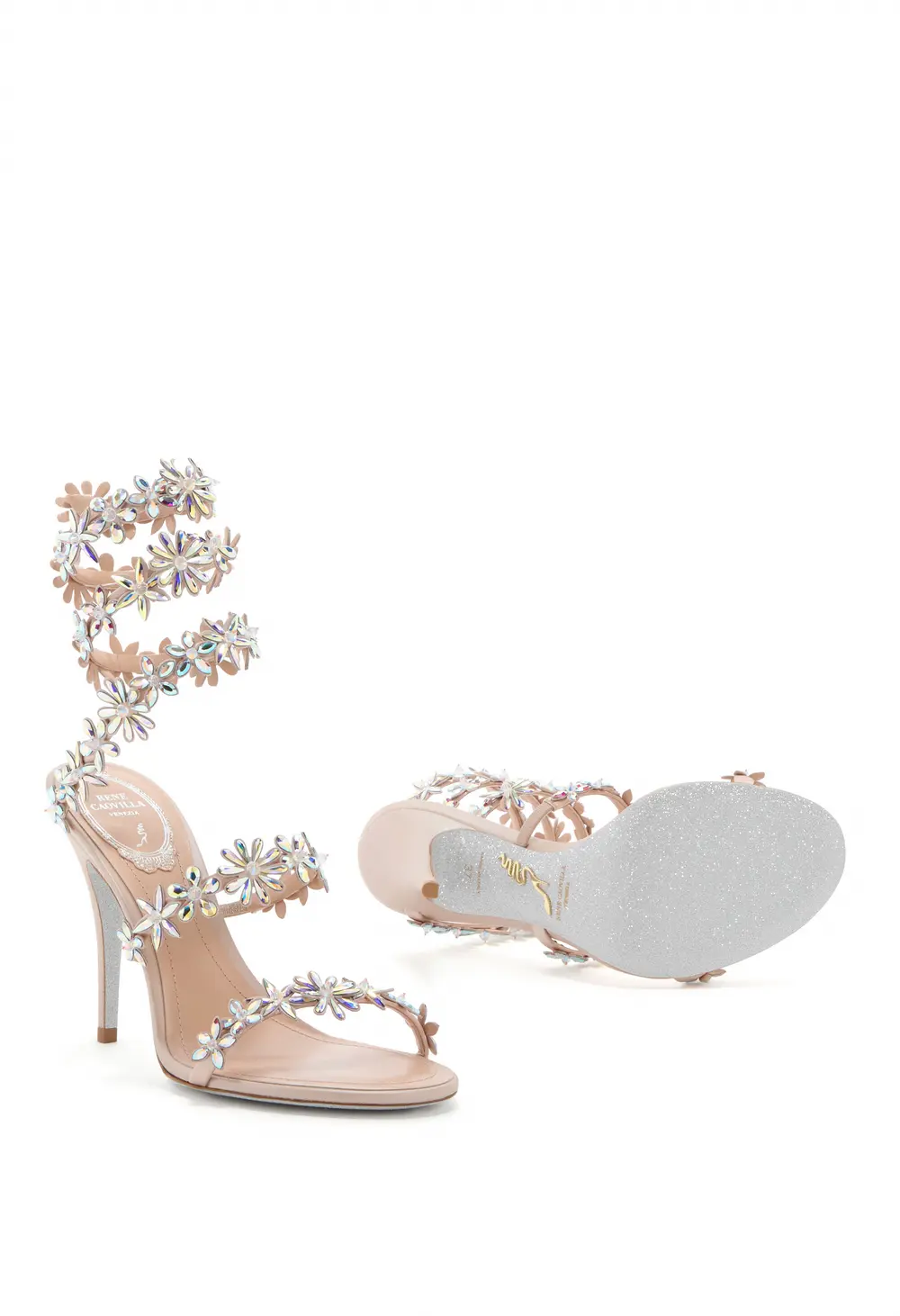Rene Caovilla EVA NUDE SANDAL 100