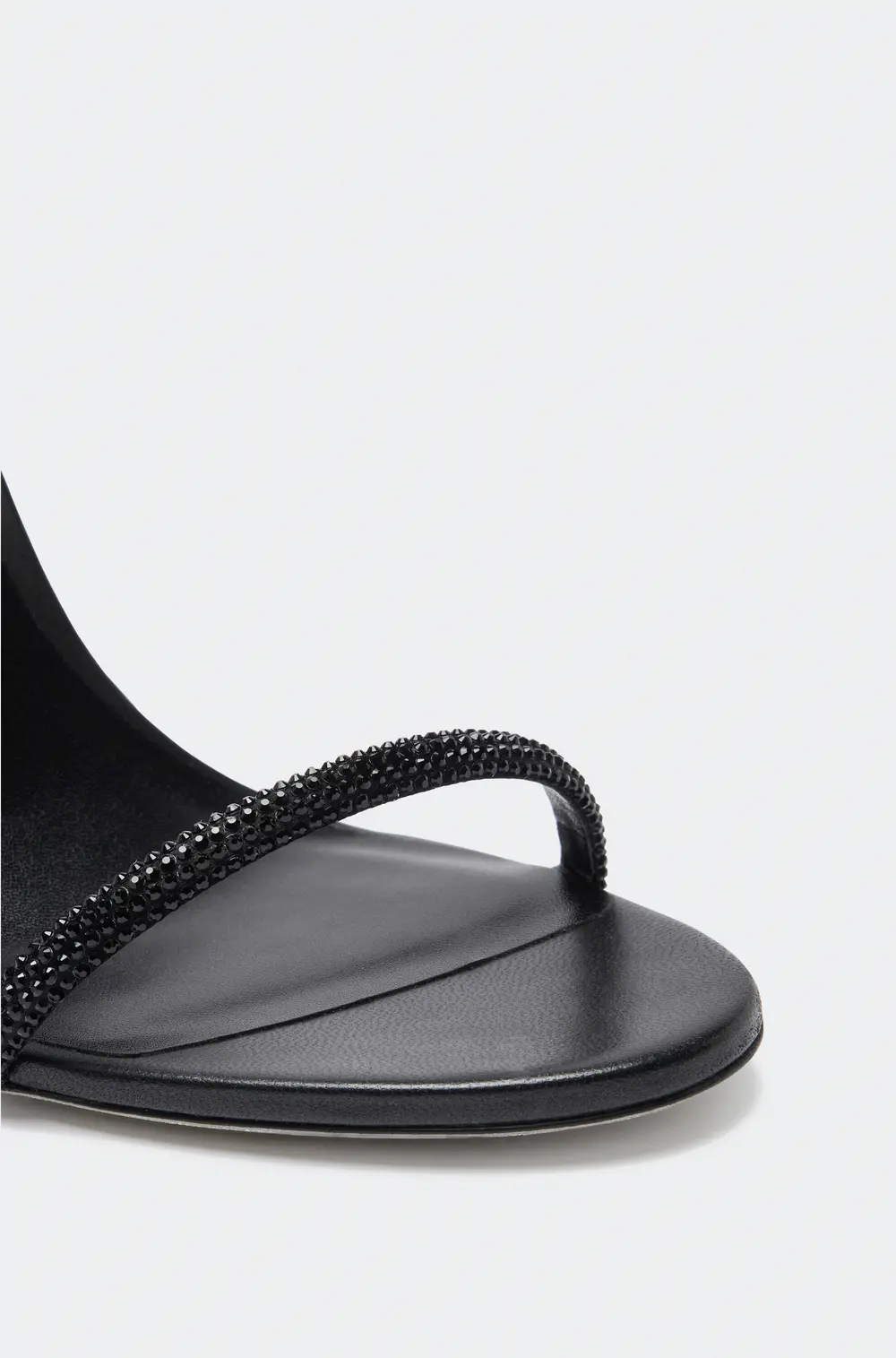 Rene Caovilla Ellabrita Crystal Black Sandal 105