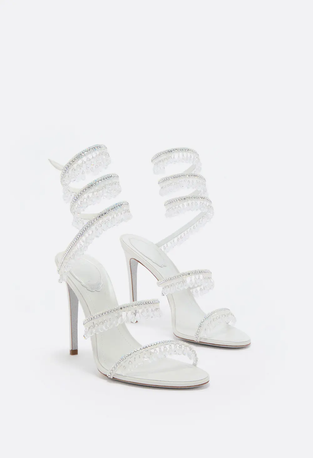 Rene Caovilla CHANDELIER WHITE SANDAL 105