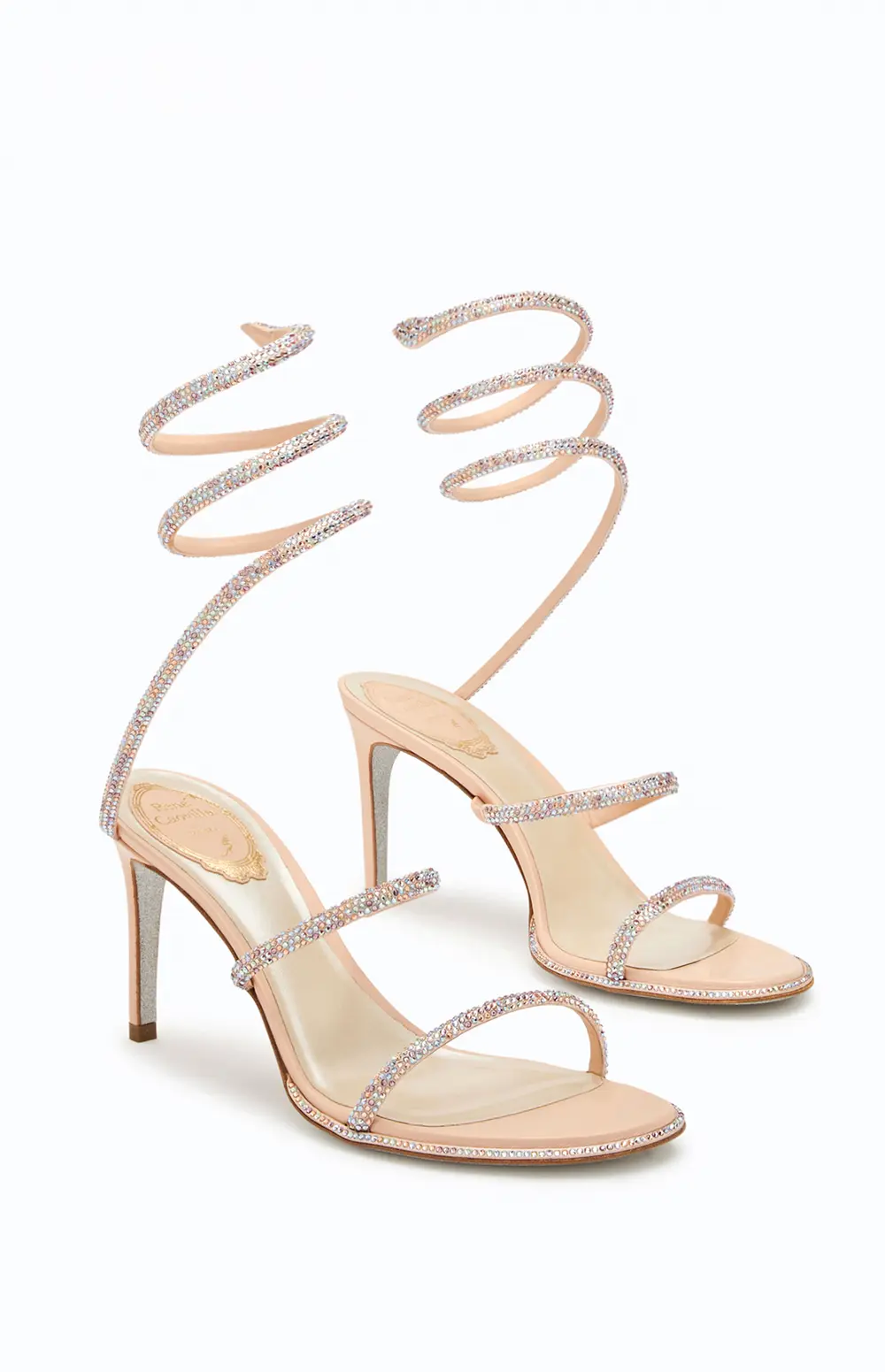 Rene Caovilla Cleo Pink Sandal 80