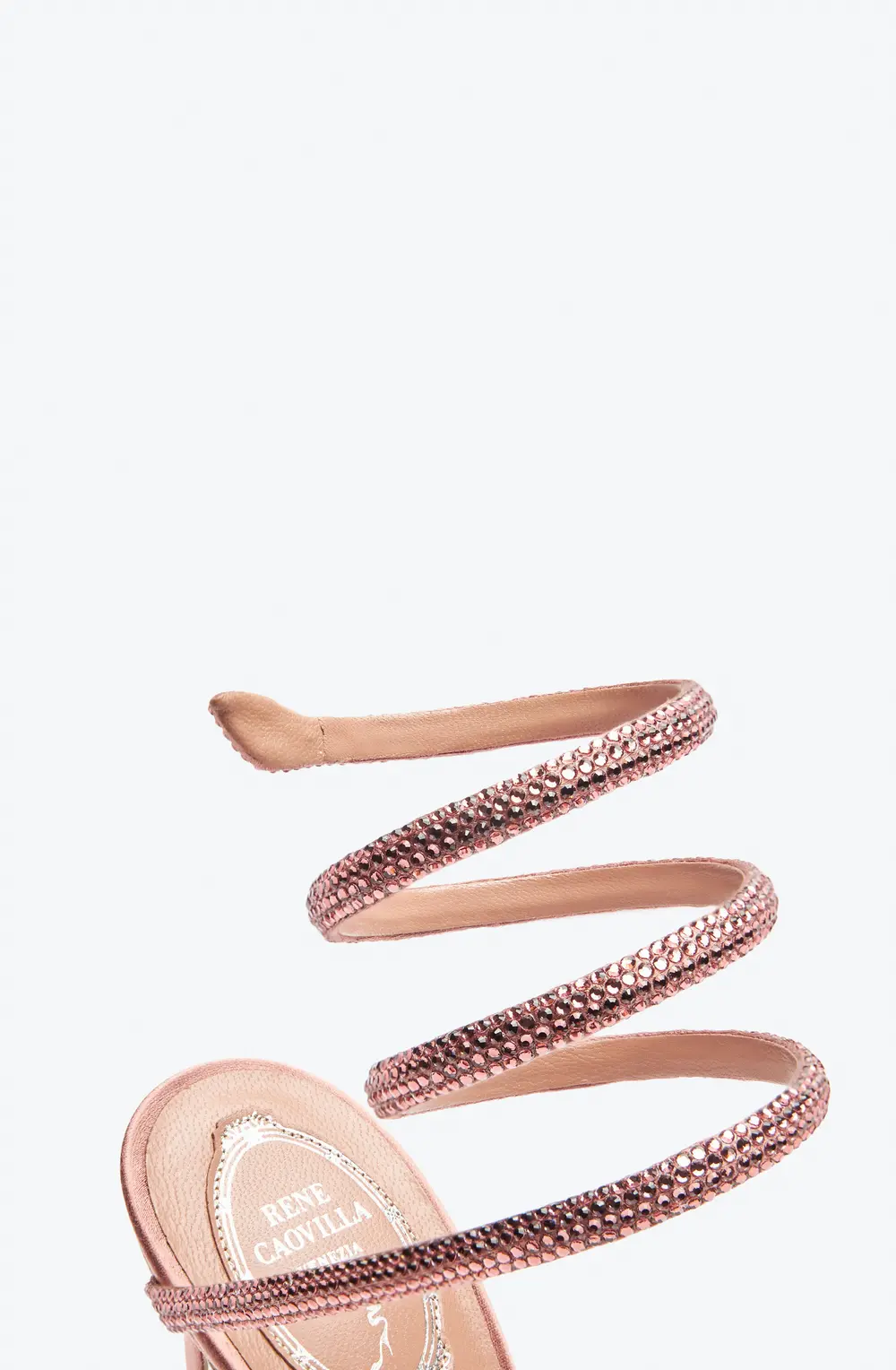 Rene Caovilla Cleo Rose Gold Sandal 105